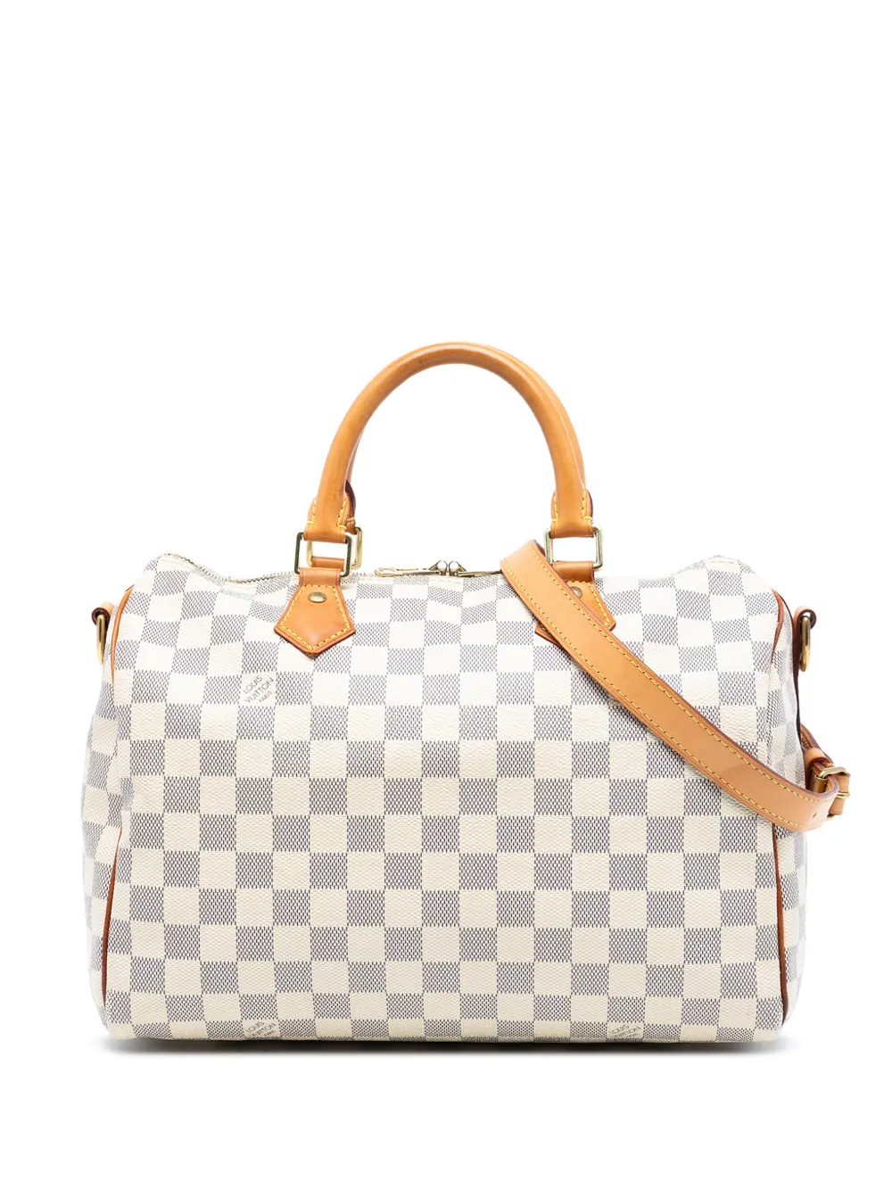Louis Vuitton Pre-Owned 2017 Damier Azur Speedy Bandouliere 30 satchel - Bianco
