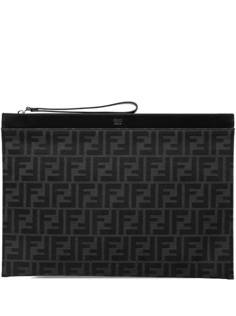 Fendi Pre-Owned 2010-2025 Large Zucca Canvas Flat Pouch clutch bag