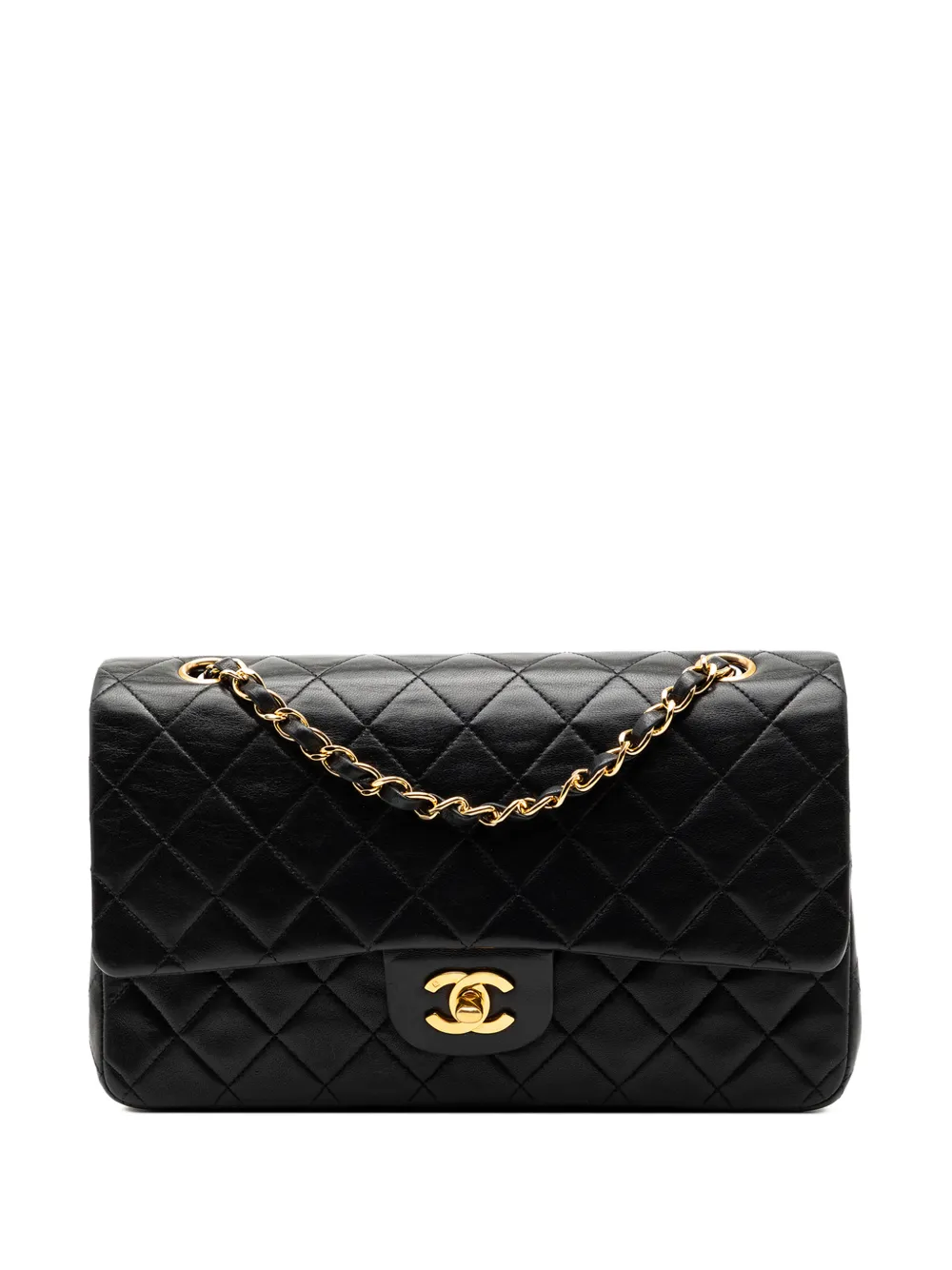 CHANEL Pre-Owned 1991-1994 Medium Classic Lambskin Double Flap shoulder bag - Black