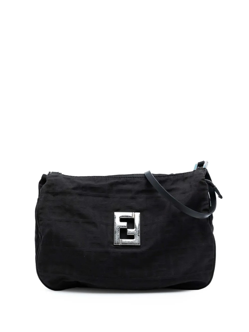 Fendi Pre-Owned 2000-2010 Zucca Canvas shoulder bag - Nero