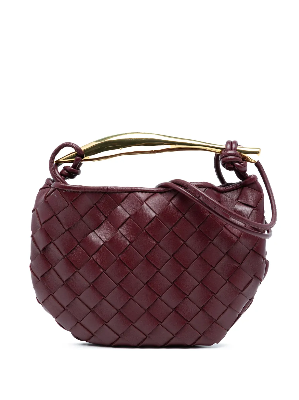 Bottega Veneta Pre-Owned 2012-2025 Baby Lambskin Intrecciato Sardine satchel - Rosso