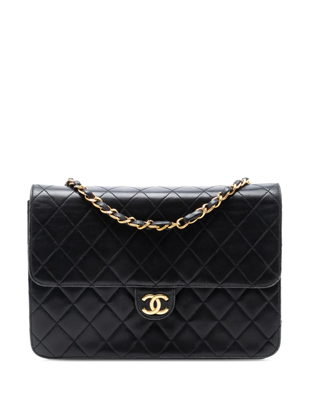 CHANEL Pre-Owned 1997-1999 CC Quilted Lambskin Single Flap crossbody bag - Nero