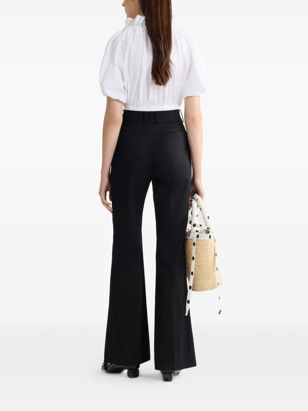  Patou Ruffled Volume Top - White 