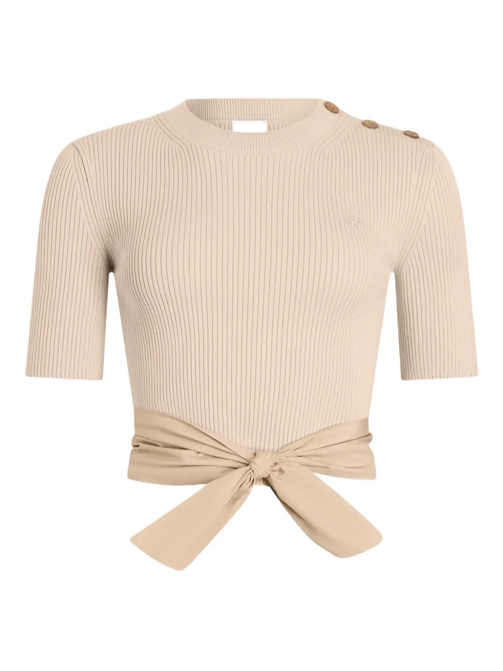 Patou T-shirt con nodo - Toni neutri