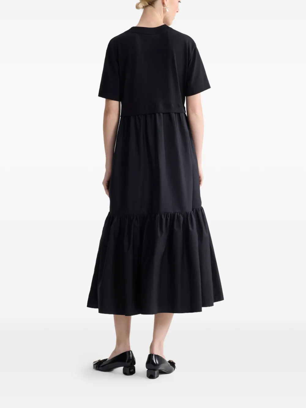Patou Midi-jurk met korte mouwen Zwart