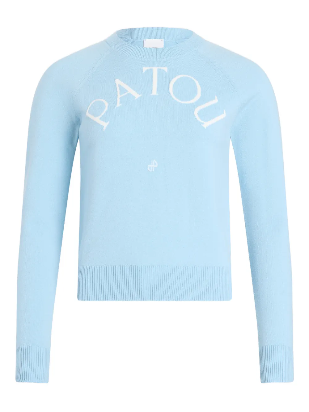 Patou logo long-sleeved sweater - Blue