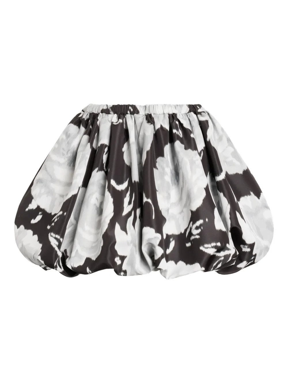 Patou Minigonna svasata con vita elasticizzata - Nero