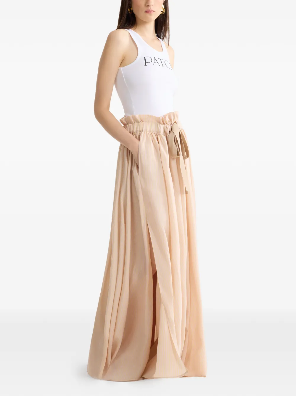  Patou Ribbon Maxi Skirt - Neutrals 