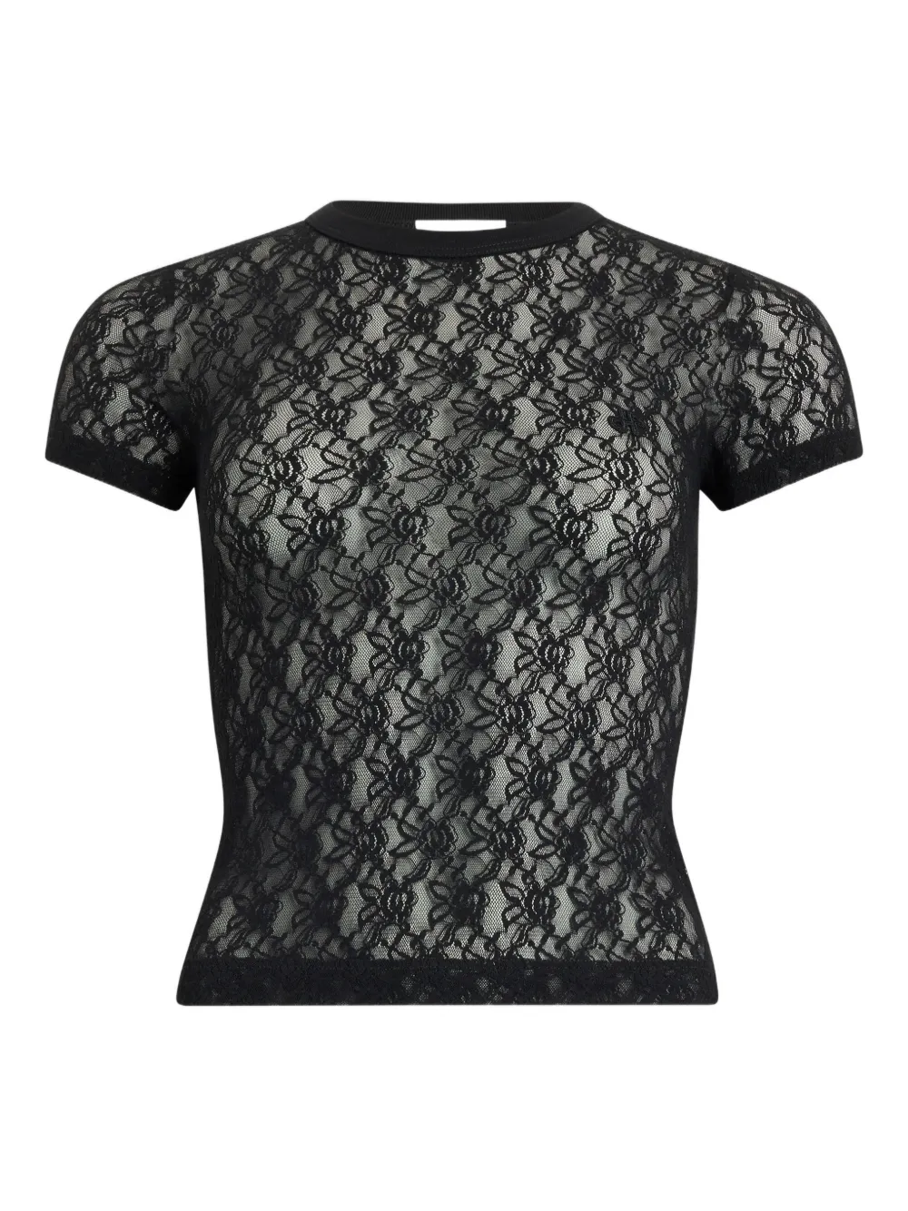 Patou T-shirt in pizzo - Nero
