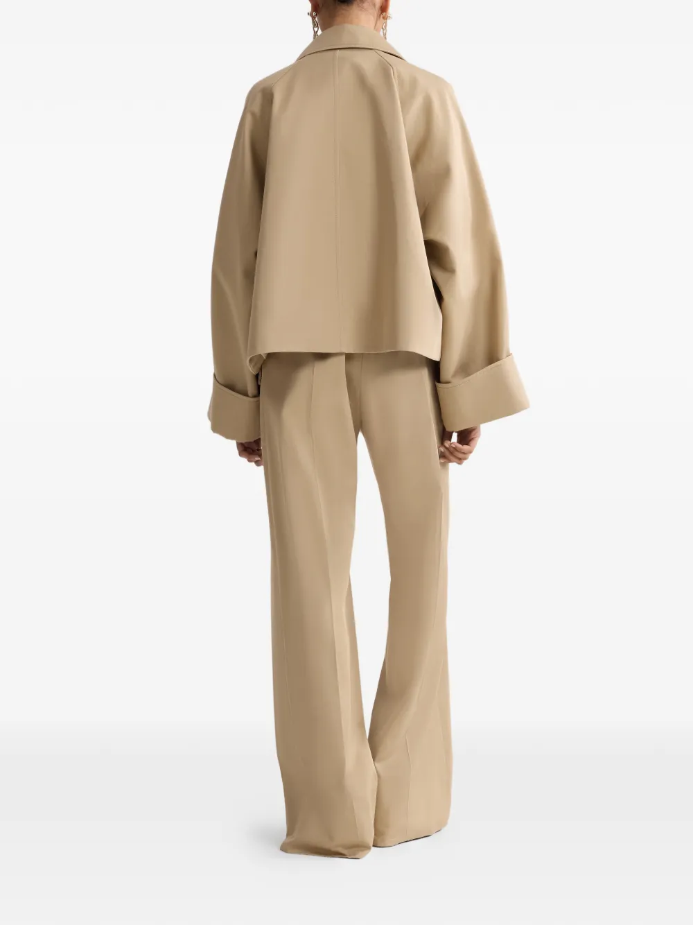  Patou Oversized Cropped Jacket - Neutrals 