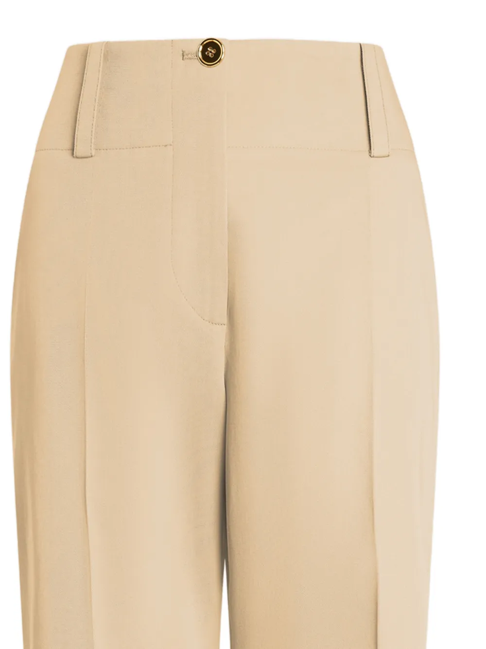Patou Broek met riemlussen Beige