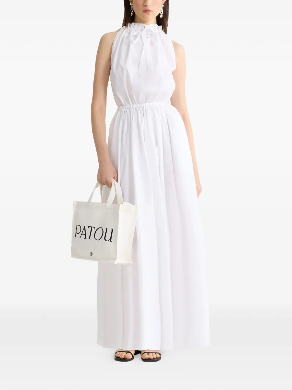 Patou Maxi-jurk met halternek Wit