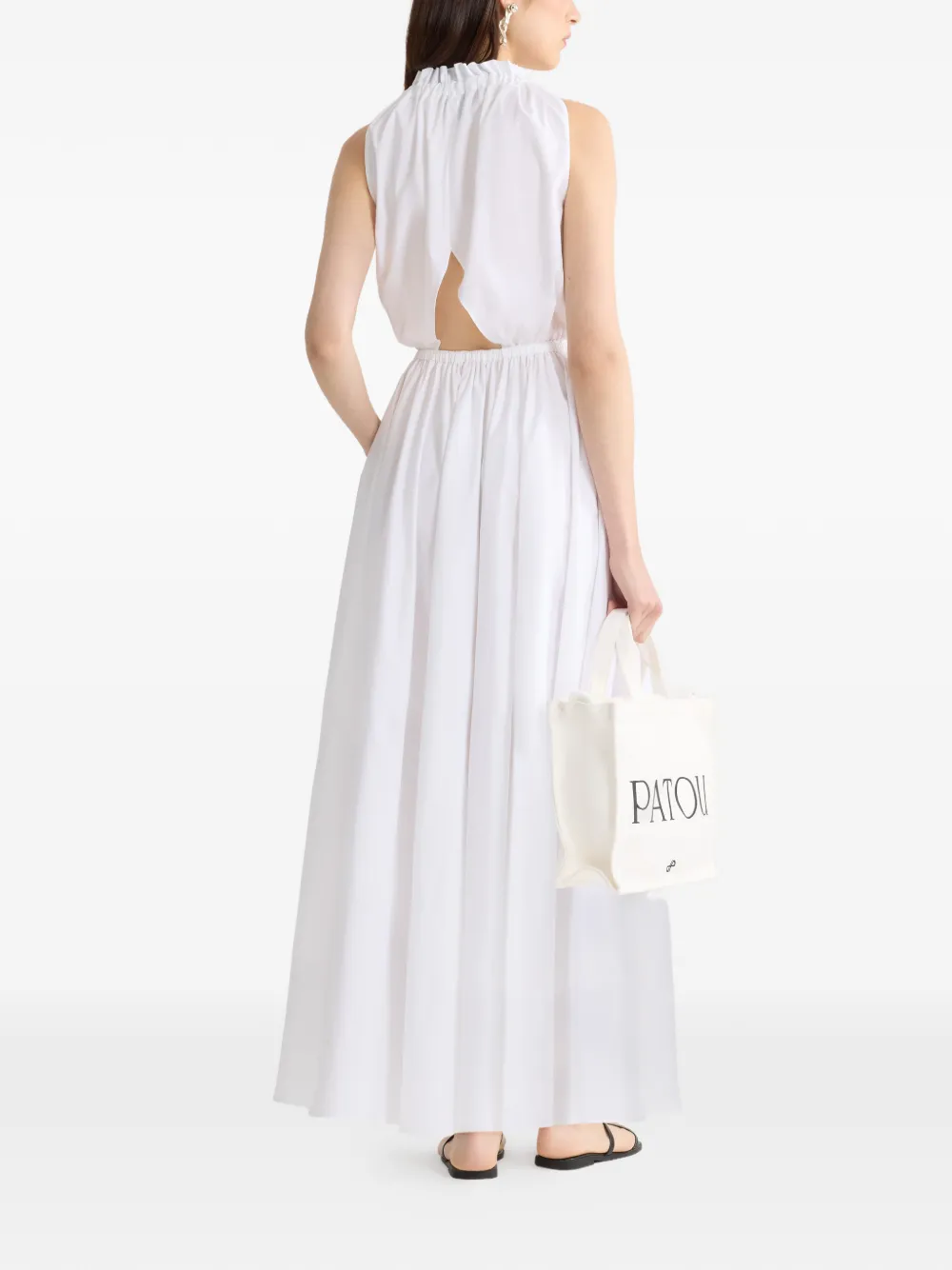 Patou Maxi-jurk met halternek Wit