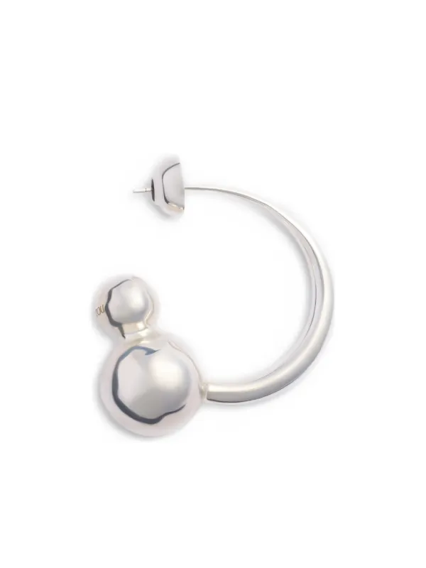 Patou Mercury Hoop Earring in Silver