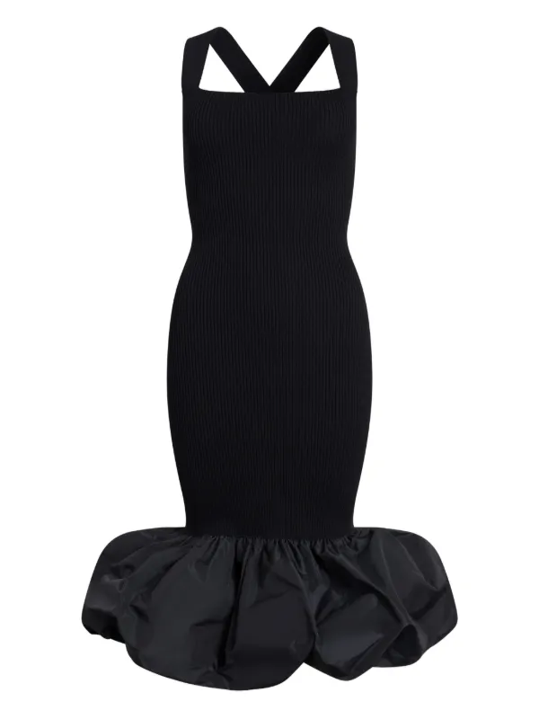 PATOU ブラックドレス　34サイズ Patou ラッフルヘム ドレス | ブラック | FARFETCH JP