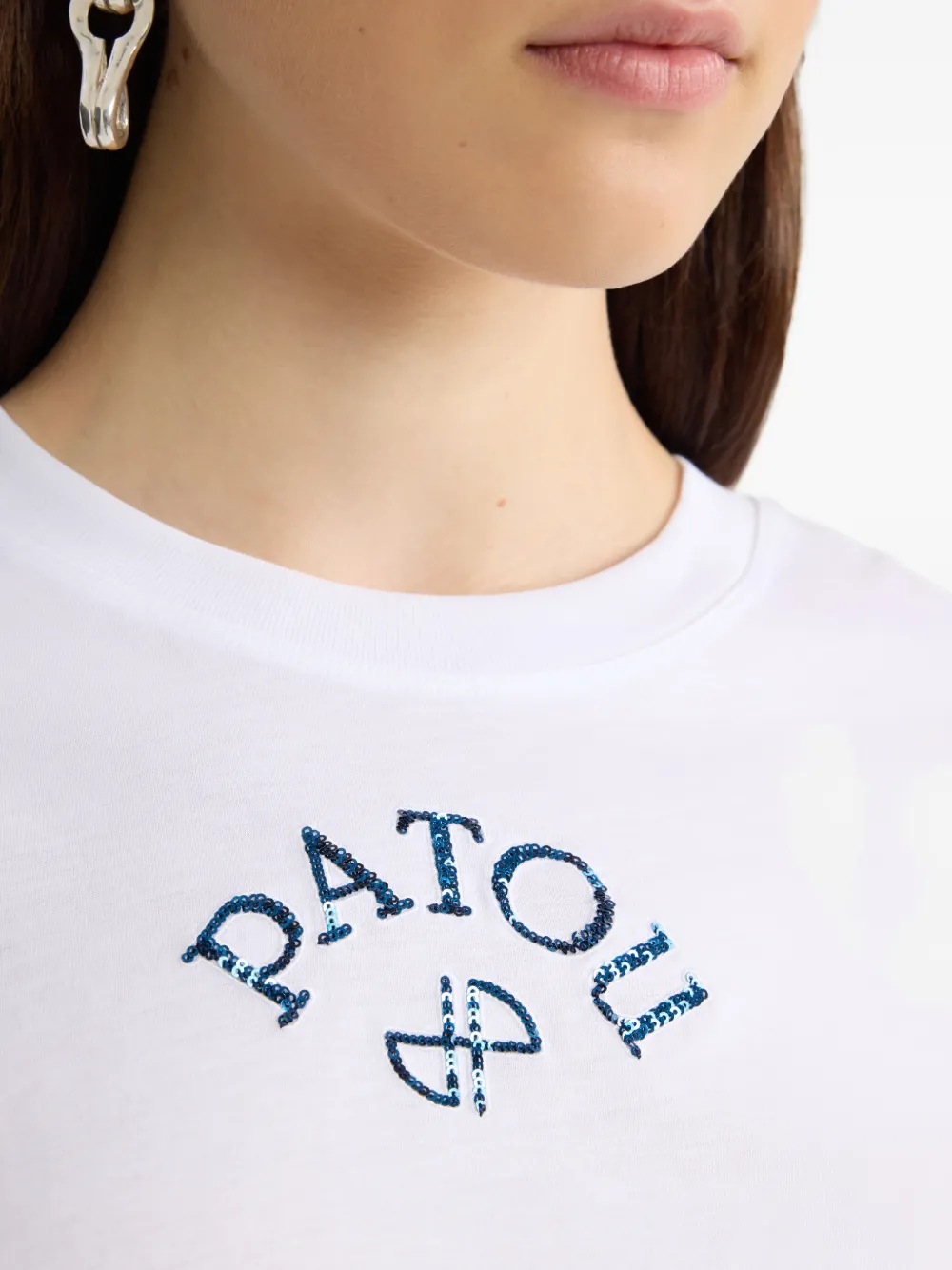 Patou T-shirt met logo Wit