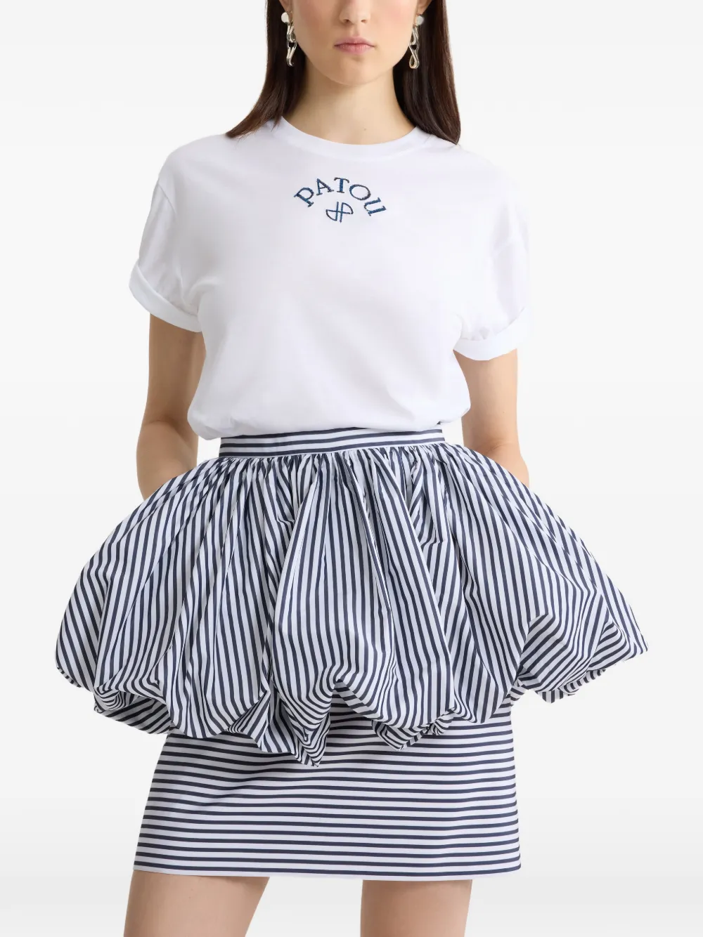 Patou T-shirt met logo Wit