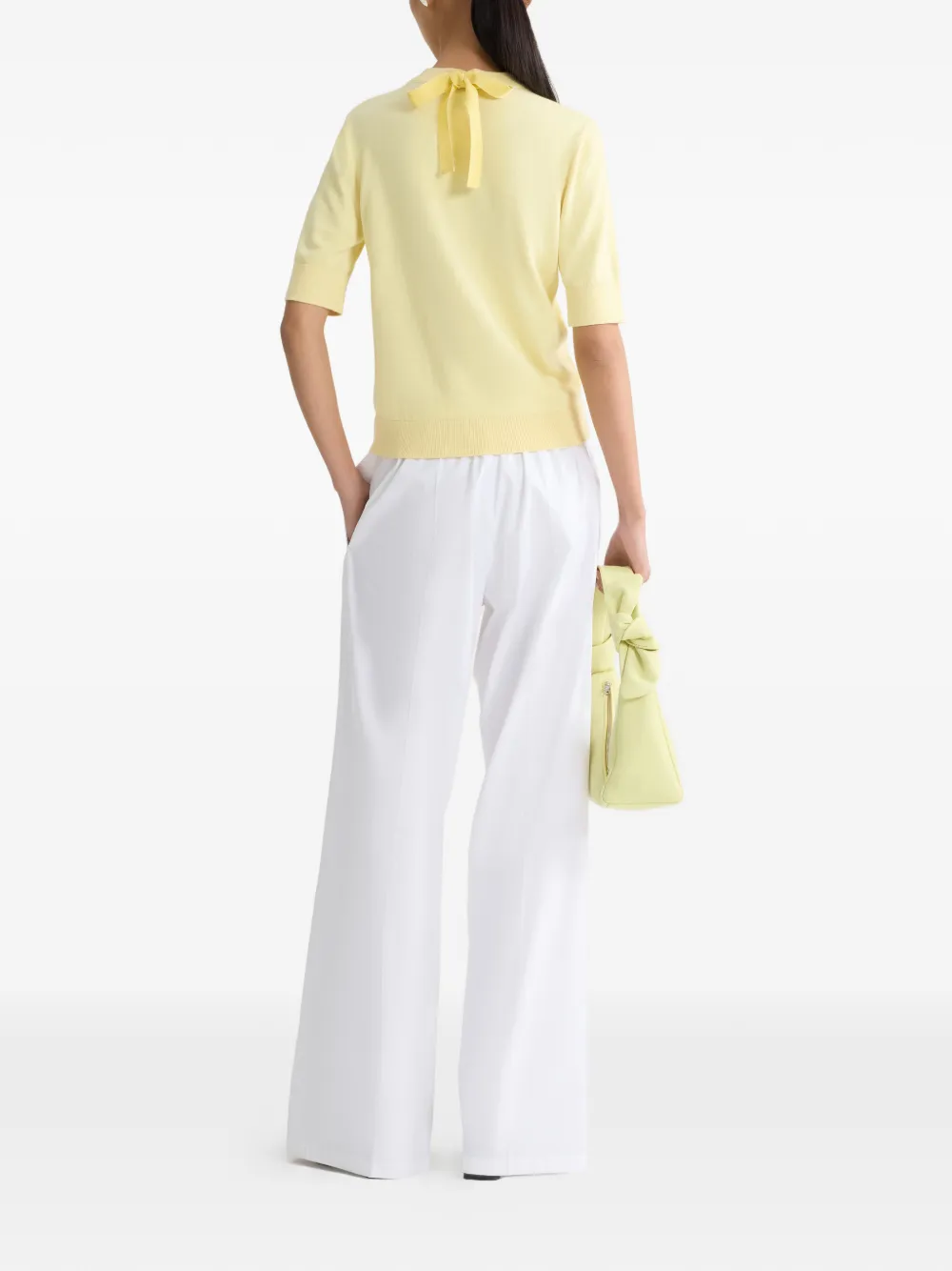 Bow Short-Sleeved Top