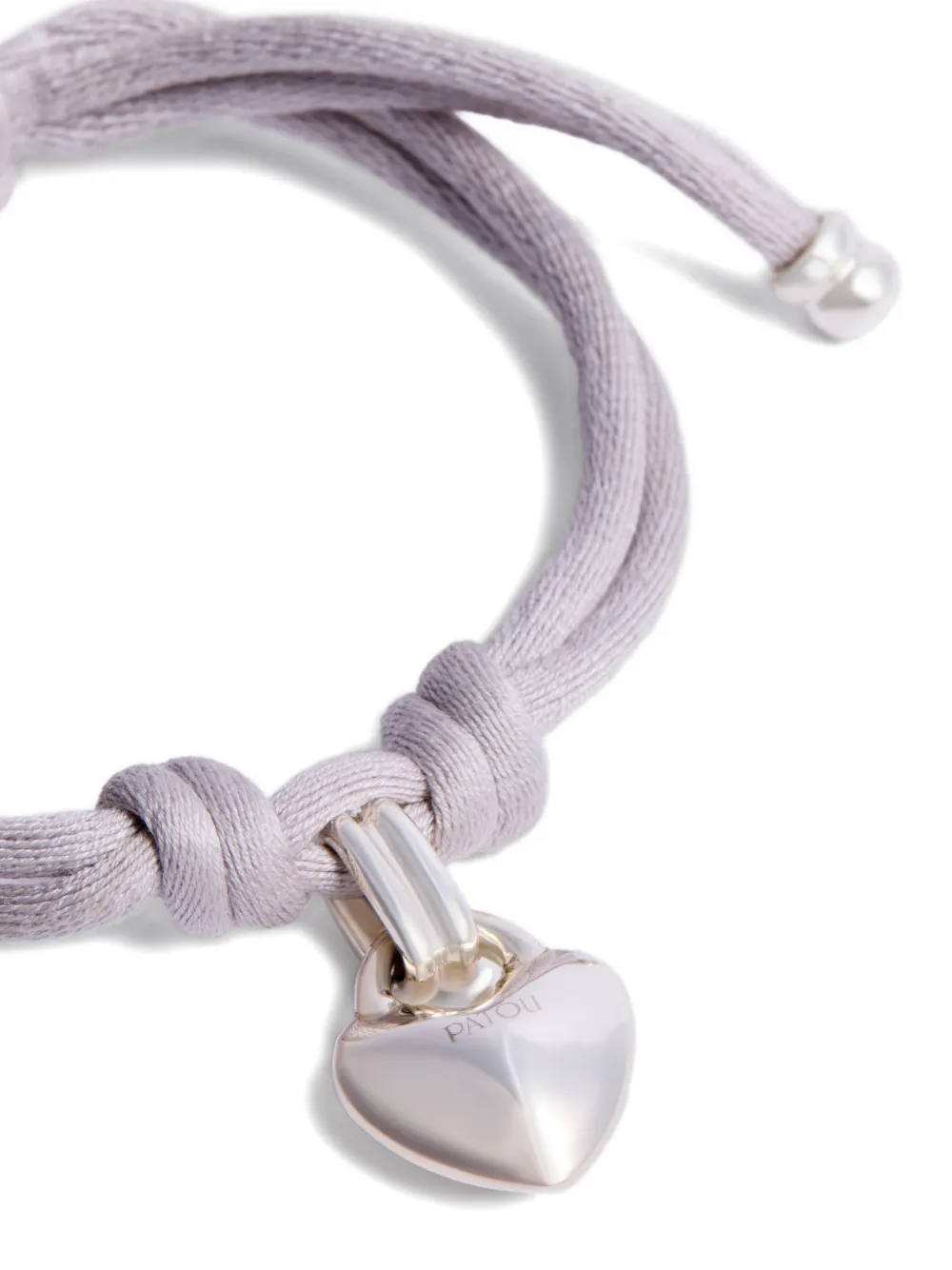  Patou Heart Drawstring Bracelet - Grey 