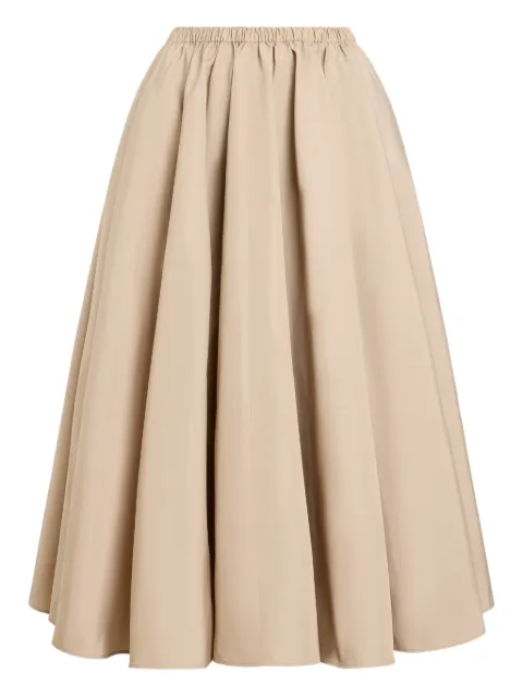 Patou elasticated-waist maxi A-line skirt