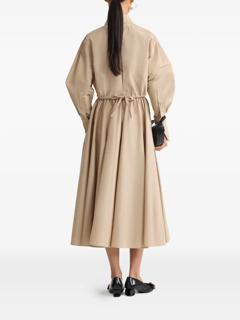  Patou Elasticated-waist Maxi A-line Skirt - Neutrals 