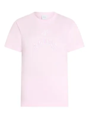 PATOU ピンク ロゴ Tシャツ Patou | オーガニックコットン パトゥ Tシャツ