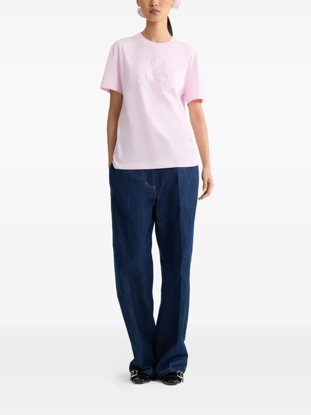  Patou Logo T-shirt - Pink 