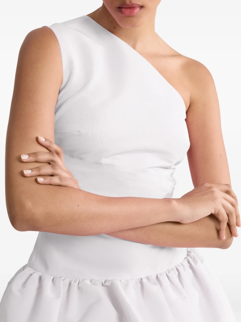 One-Shoulder Bloomer Mini Dress