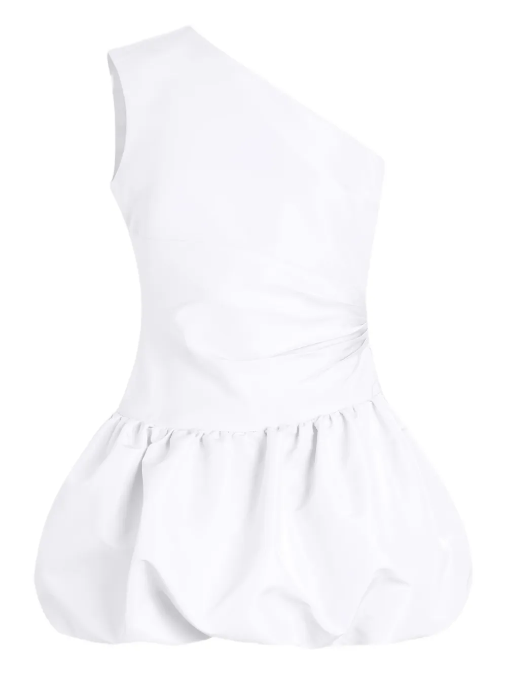 Patou one-shoulder bloomer mini dress - White