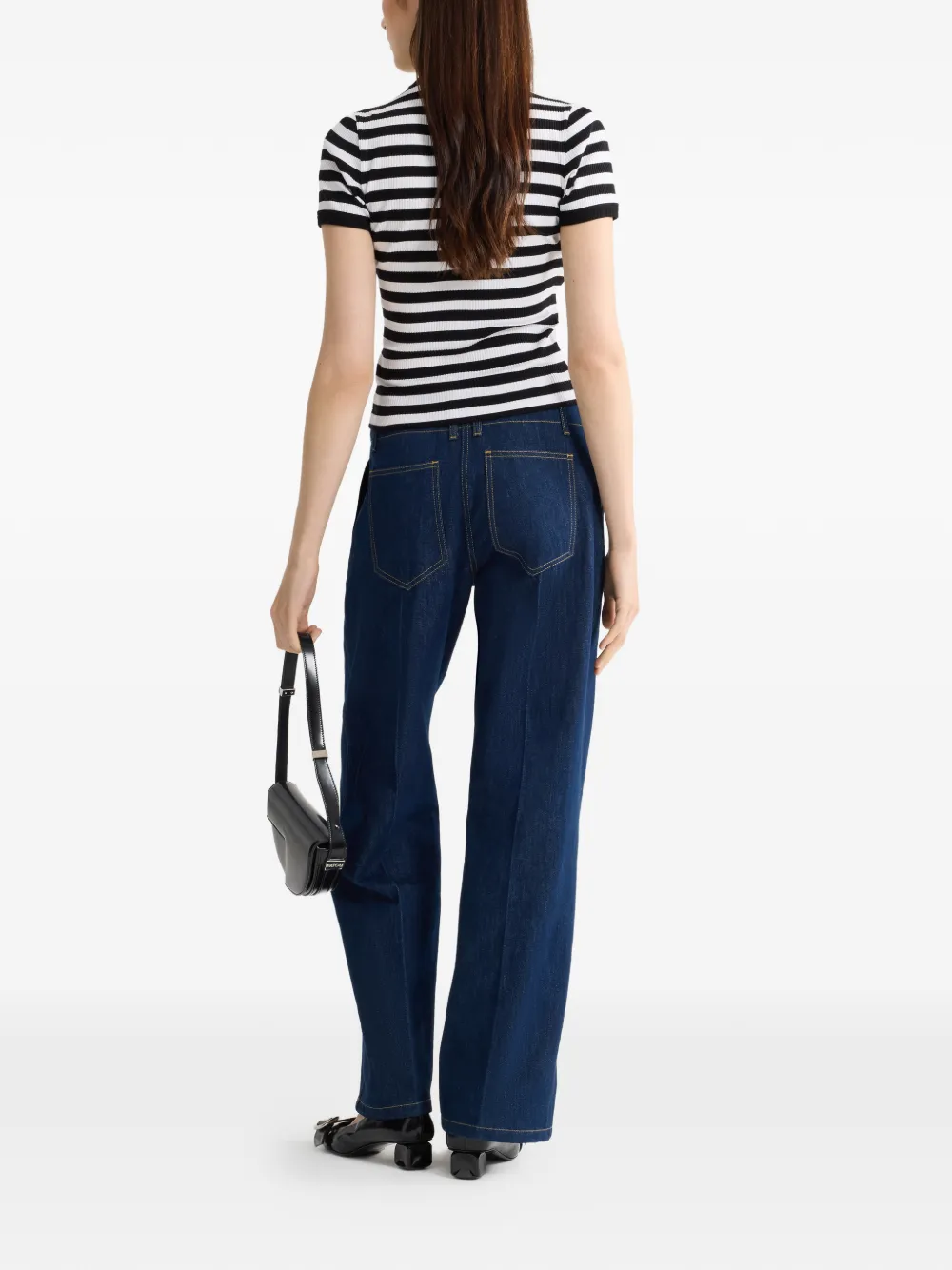 Patou Gestreept T-shirt Wit