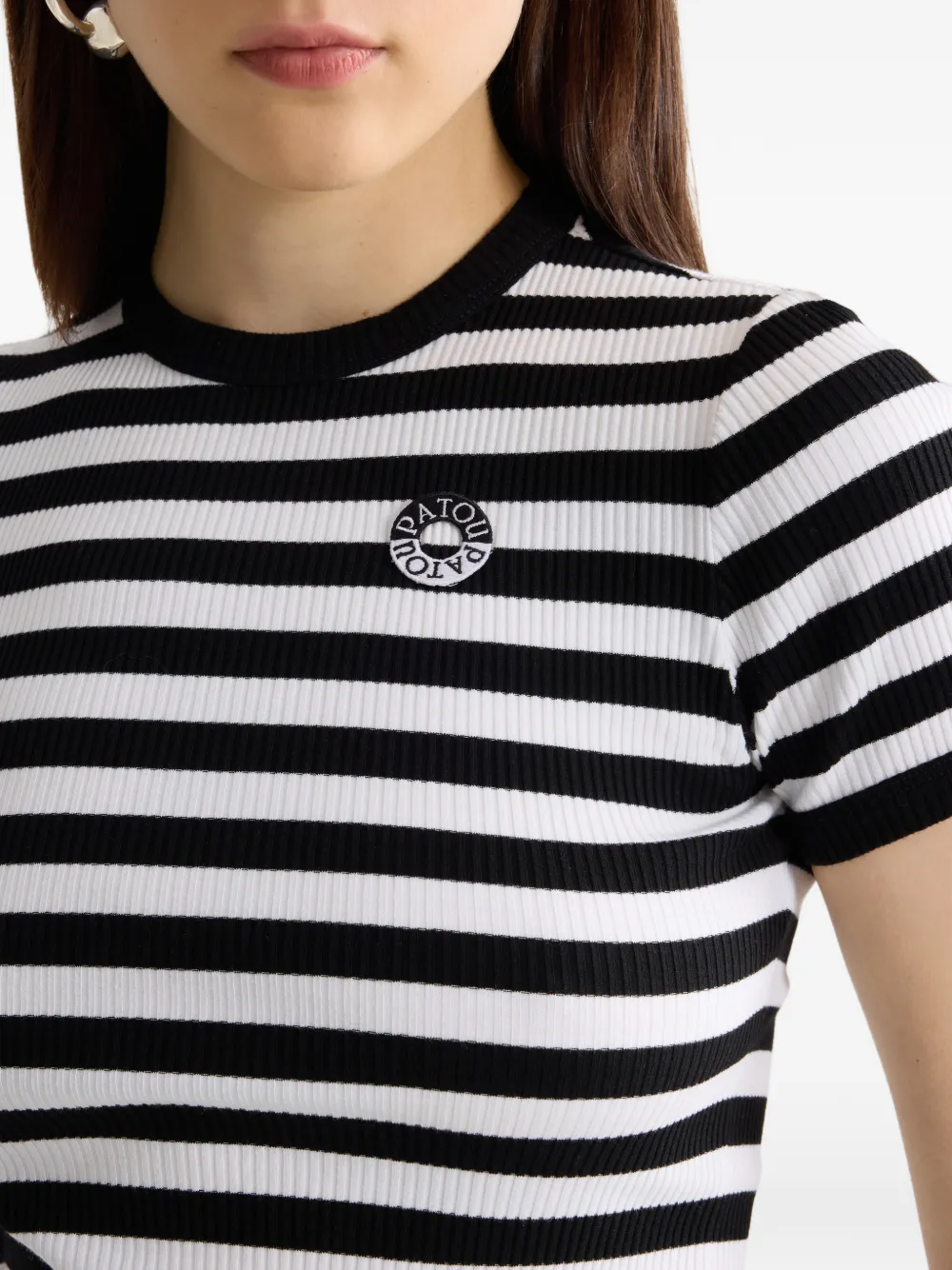Patou Gestreept T-shirt Wit