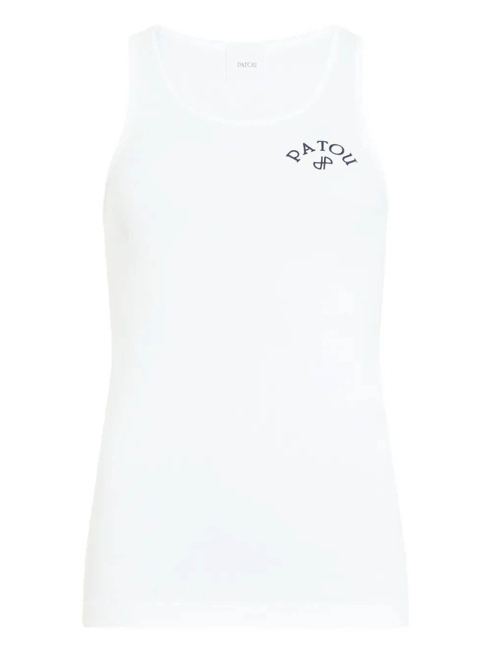 Patou logo-print tank top - Bianco
