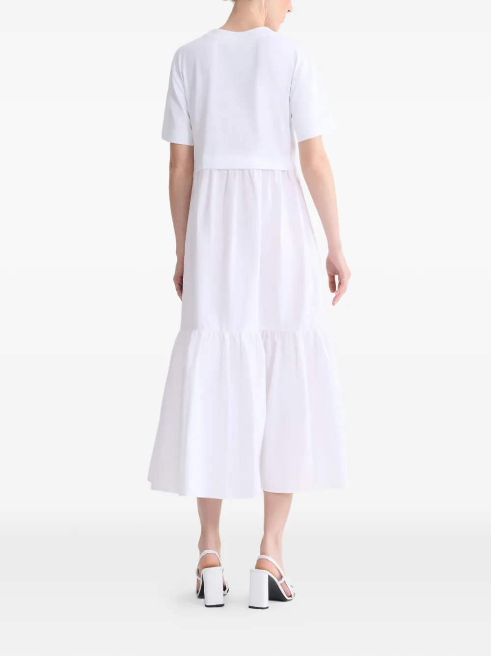 Patou Midi-jurk met korte mouwen Wit