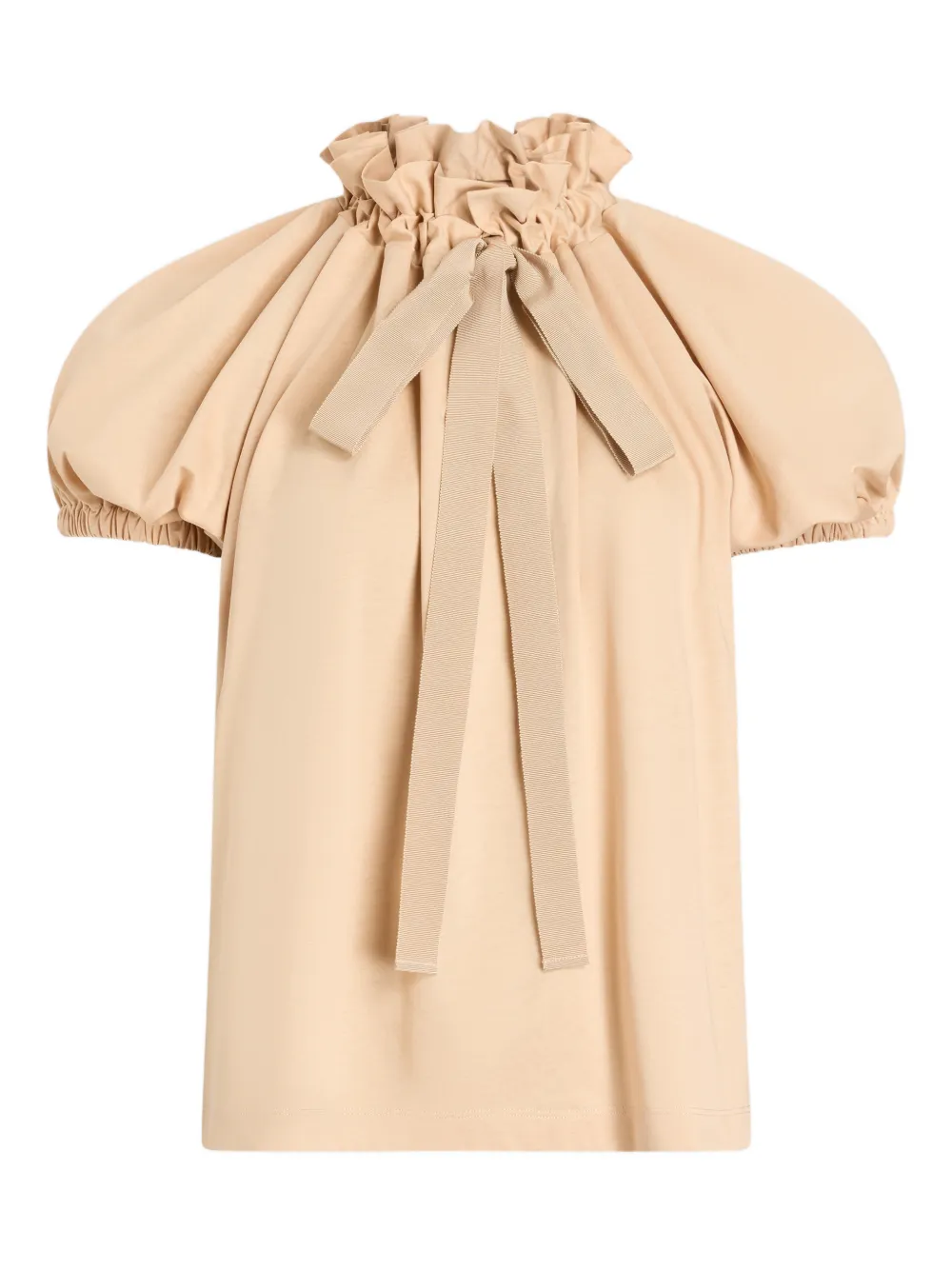 Patou Top con ruches - Toni neutri