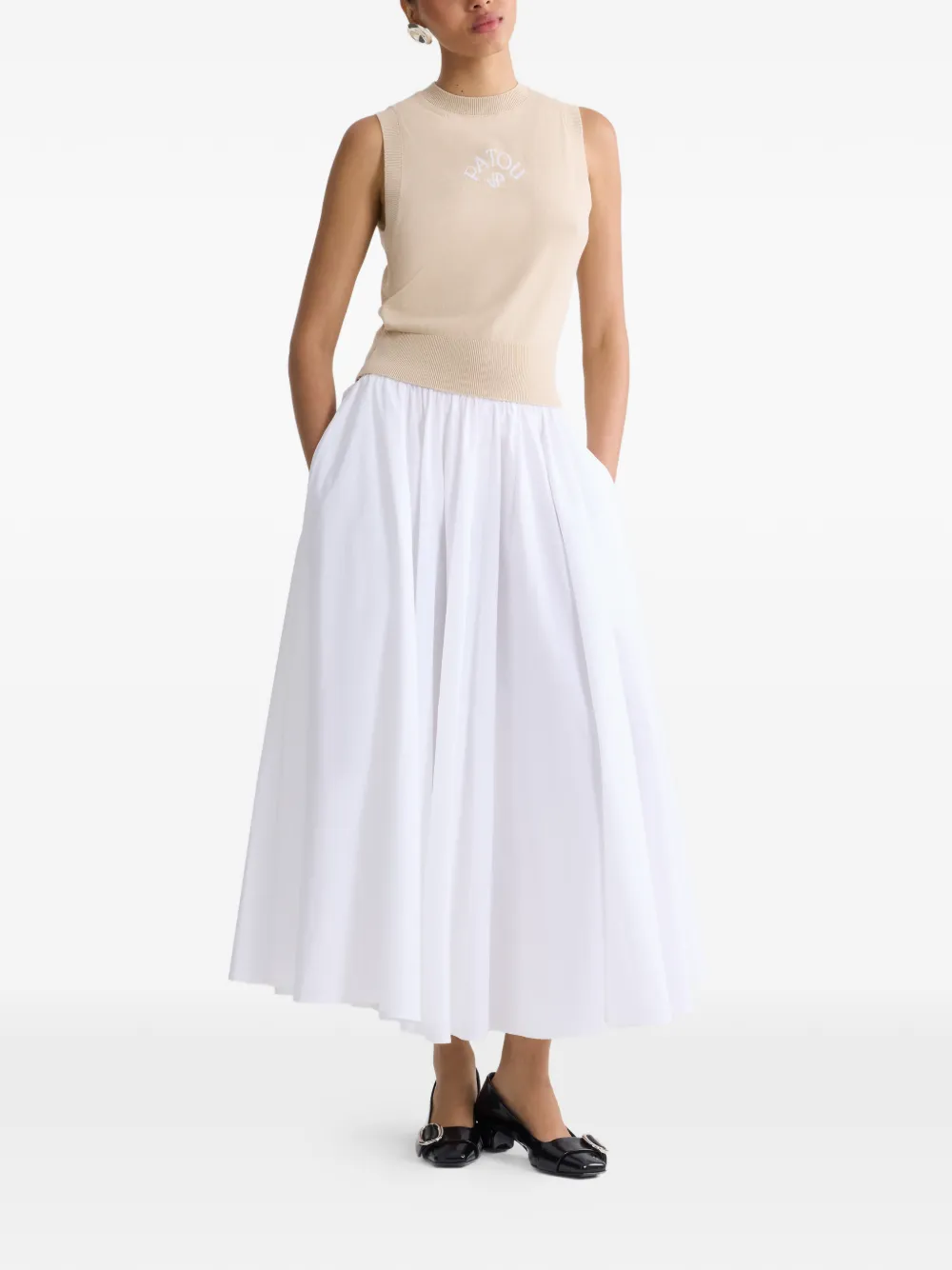 sleeveless knitted top