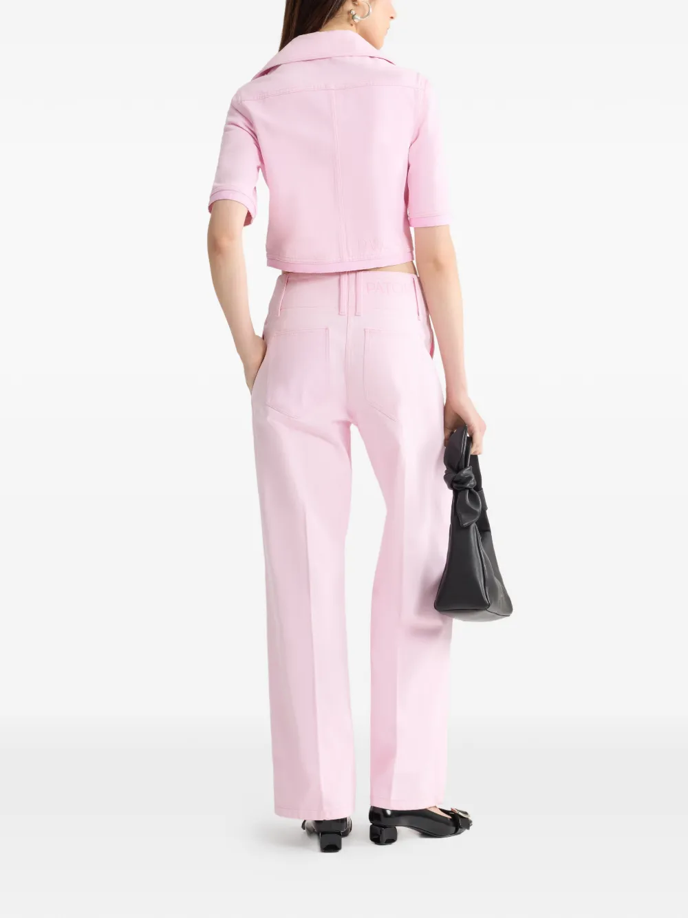  Patou Short-sleeves Buttoned Jacket - Pink 