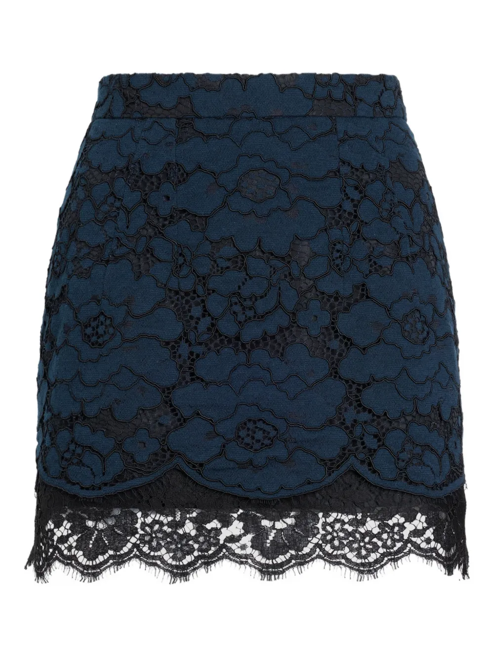 Patou Minigonna in pizzo - Blu