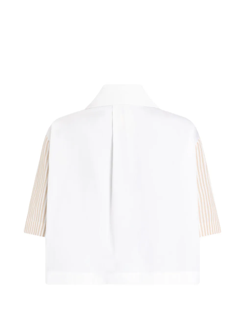 Patou Gestreepte blouse met korte mouwen Wit
