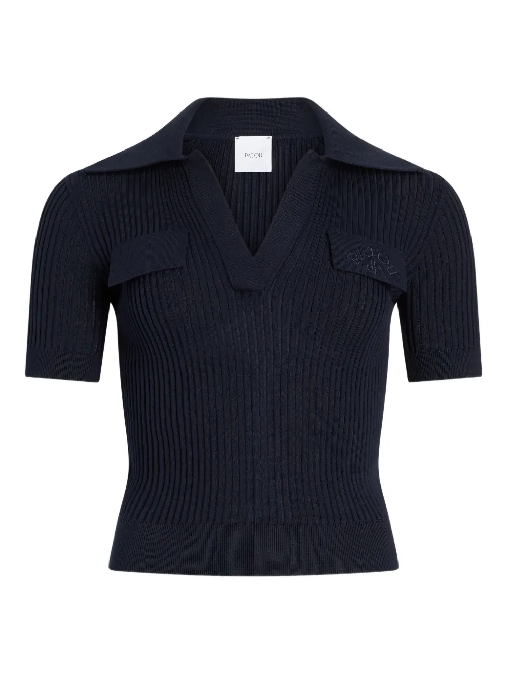 Patou logo-embroidered top - Blu