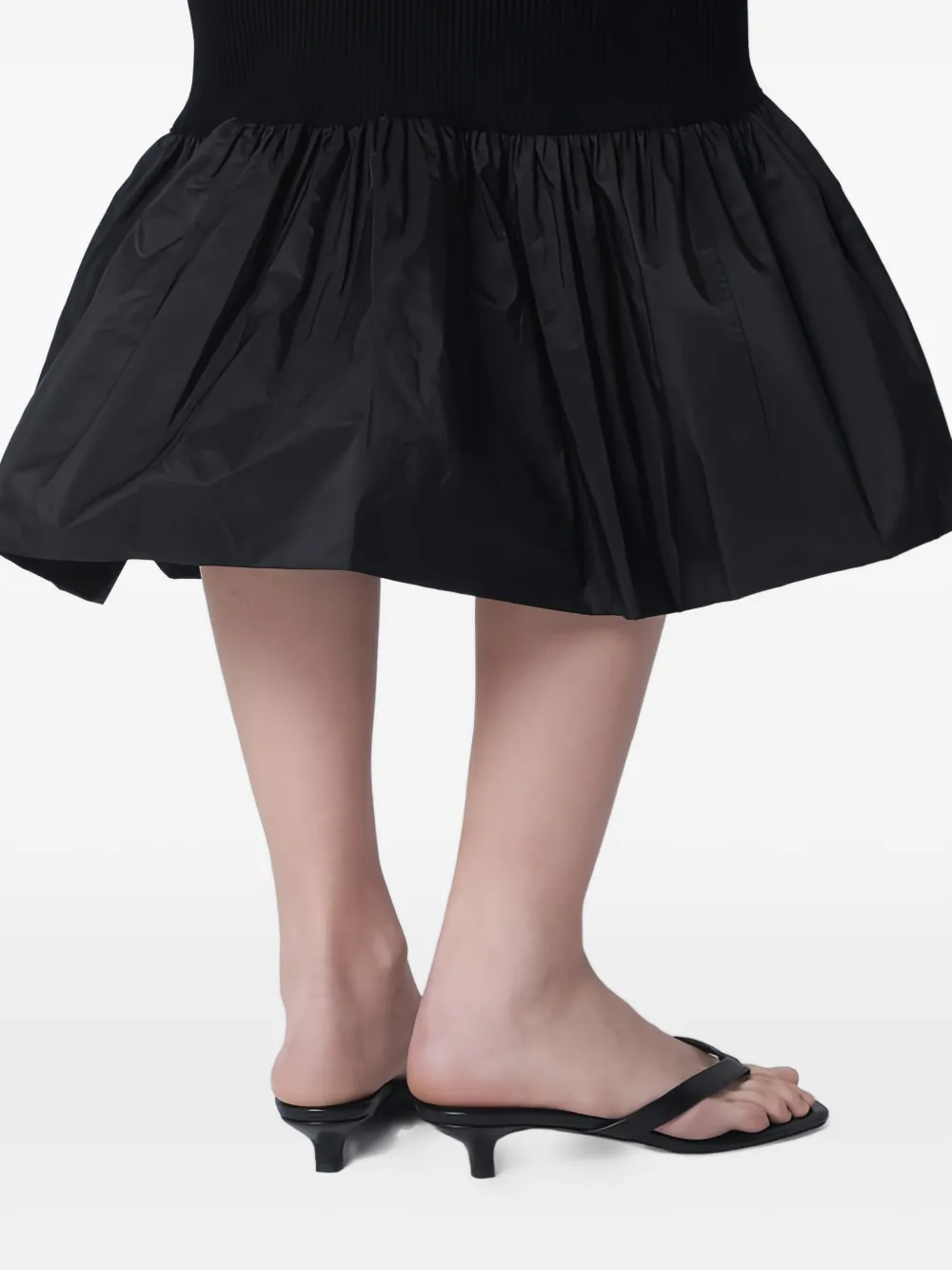 Patou Gebreide getailleerde maxi-rok Zwart