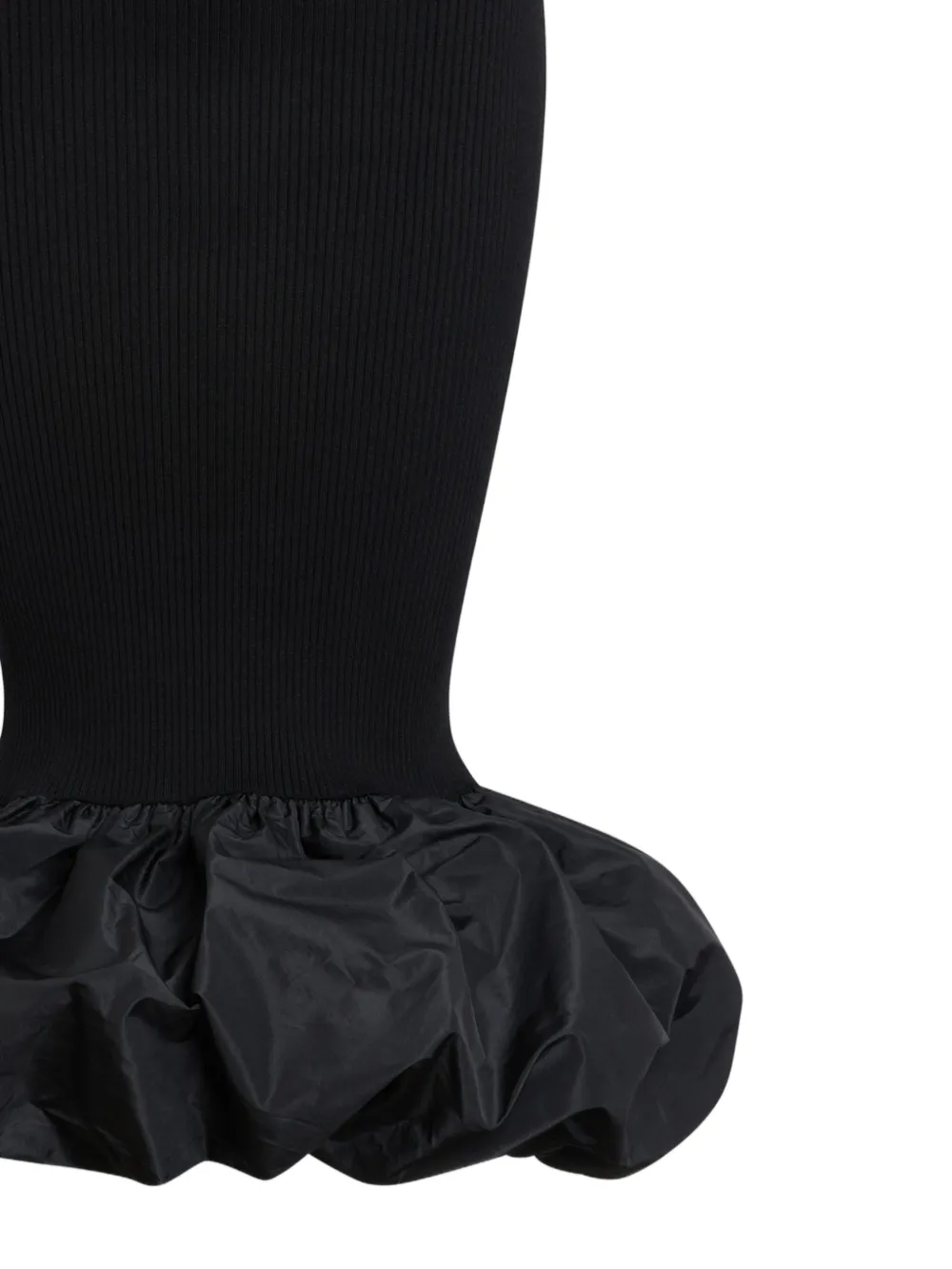  Patou Knitted Maxi Fitted Skirt - Black 