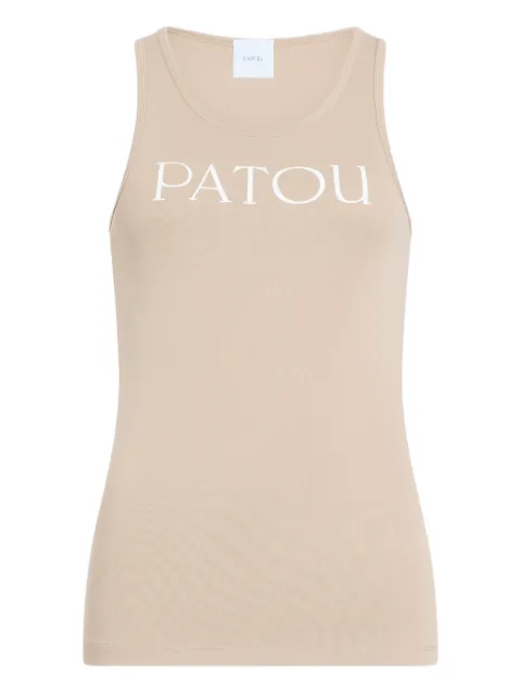 Patou logo-detail tank top