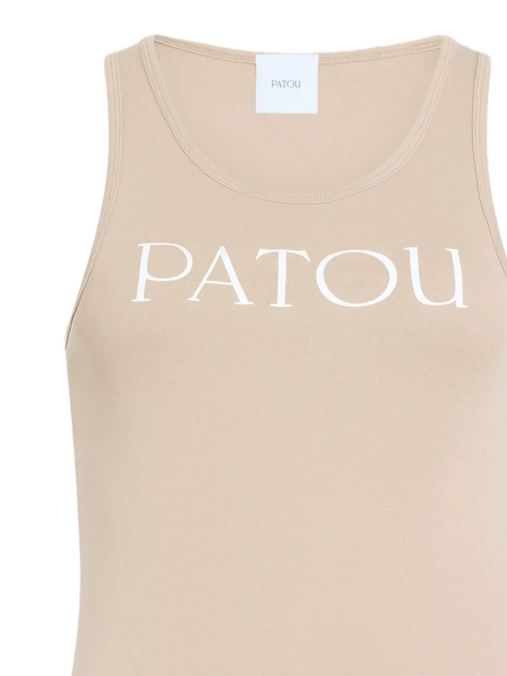 Patou Tanktop met logo Beige