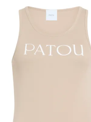 PATOU イエロー タンクトップ XSサイズ Patou | パトゥ オーガニックコットン タンクトップ