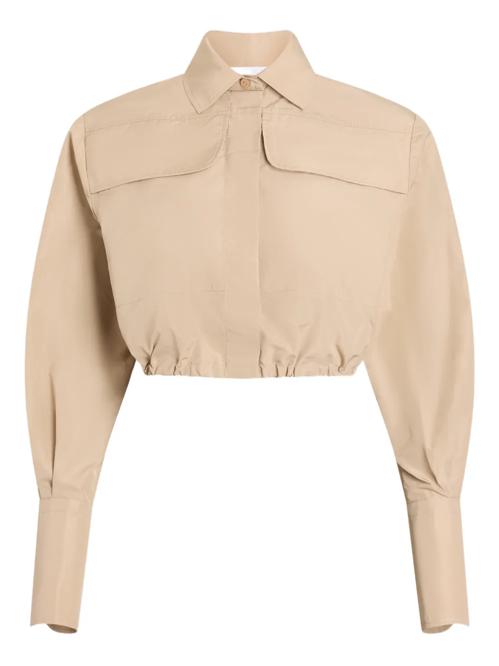 Patou cropped shirt - Toni neutri