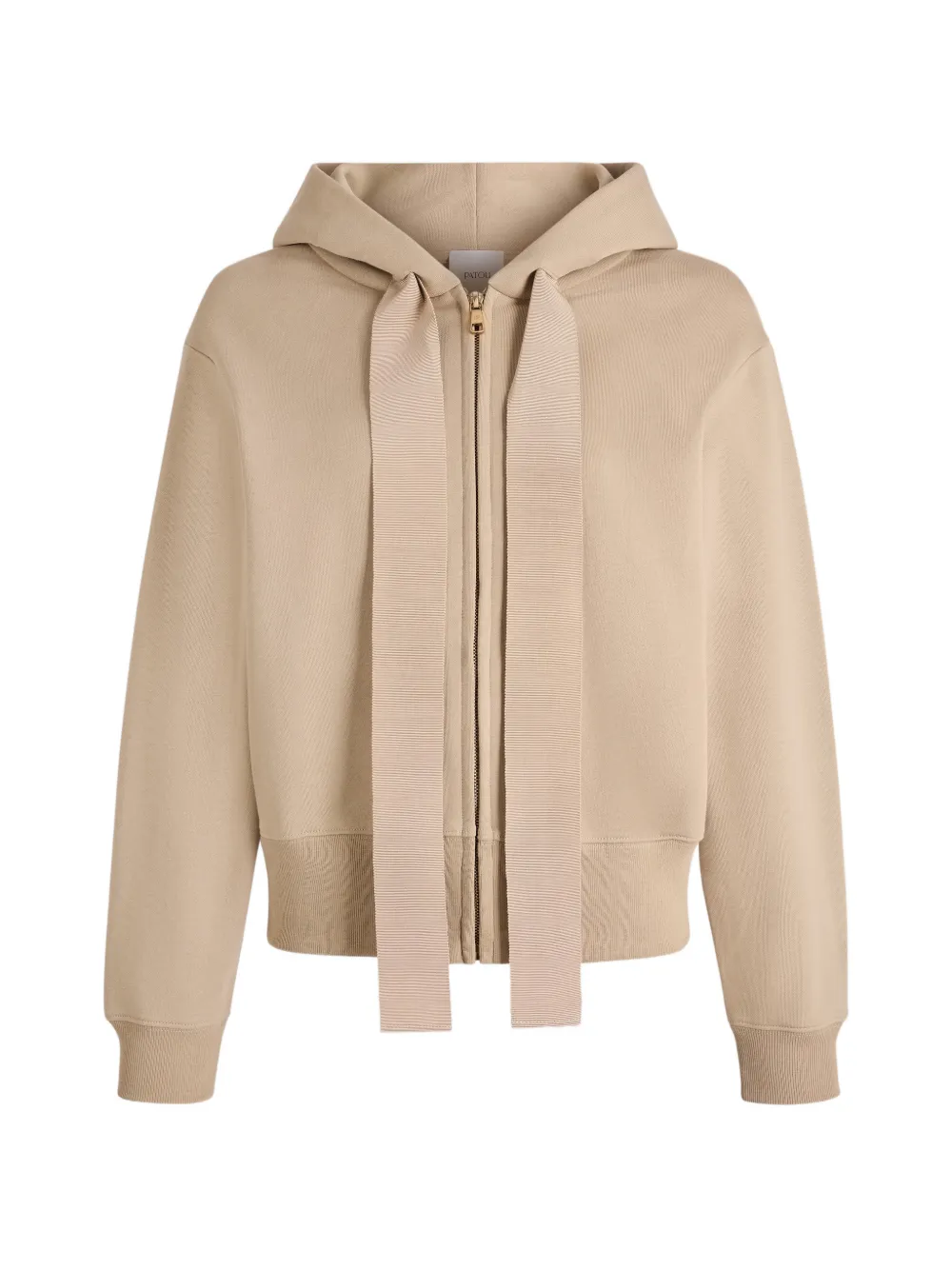 Patou Zipped Hoodie In Neutral