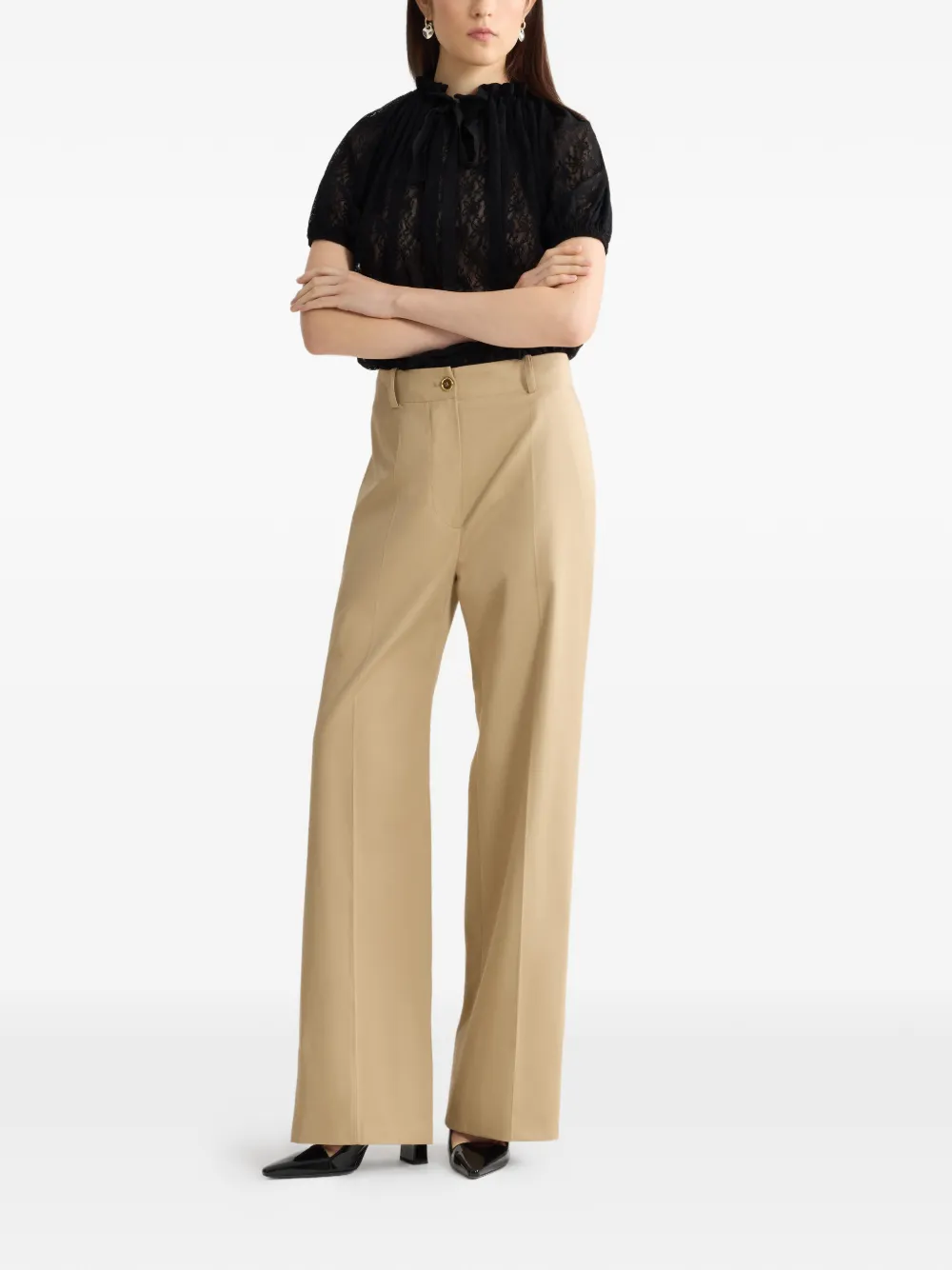 Patou lace blouse - Zwart