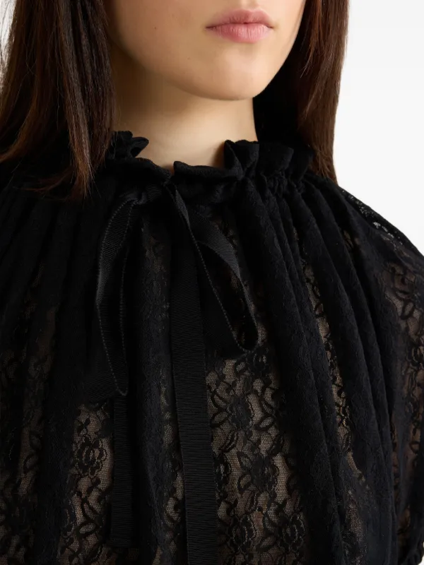 Patou レースブラウス | ブラック | FARFETCH JP