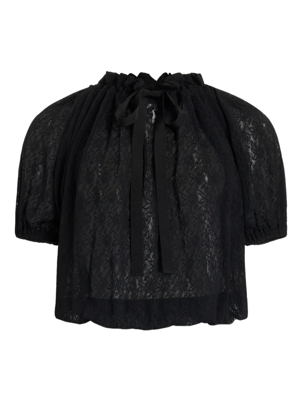 Patou lace blouse - Nero