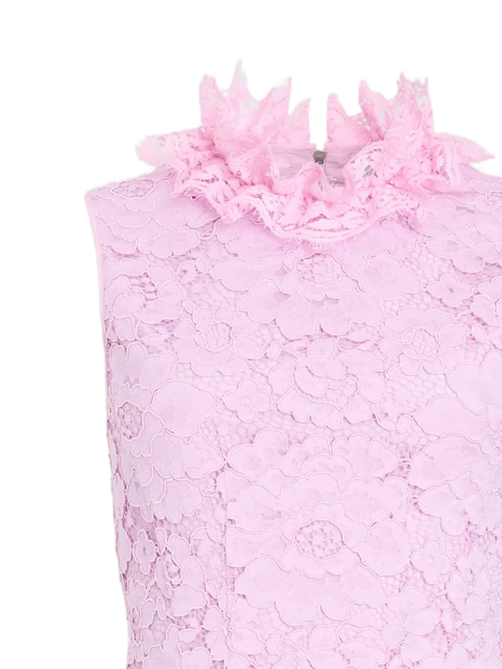 Patou Mini-jurk met hoge hals en bloemenprint Roze